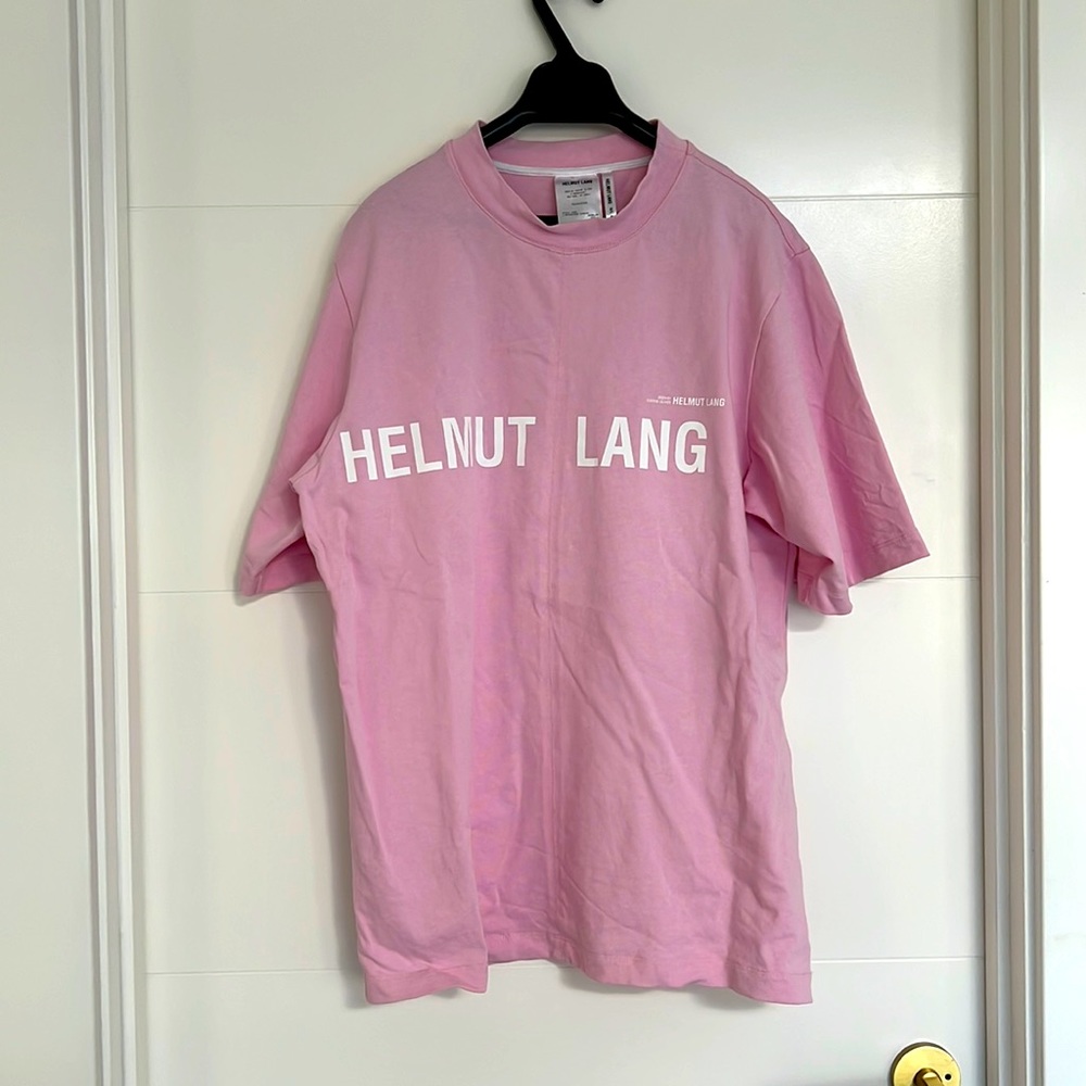 Helmut lang pink oversized tee